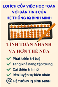 Lợi ích của việc học Toán với bàn tính của Bình Minh